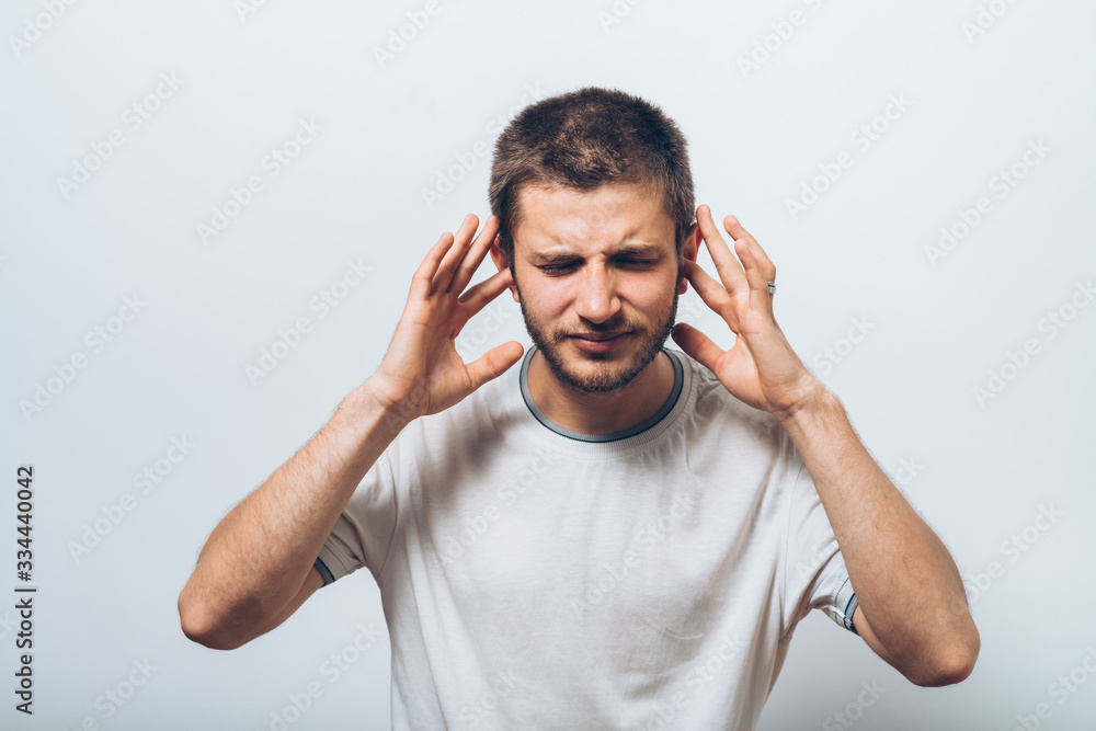 Close ears man Close ears man