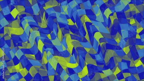 Yellow And Navy Radiant Various Alluring Psychoactive Motion Pattern