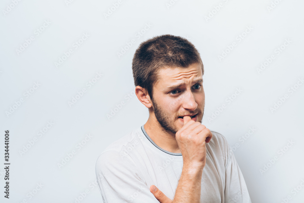 man bites his nails man bites his nails