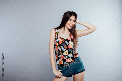 nice girl model posing in the Studio © dmitriisimakov