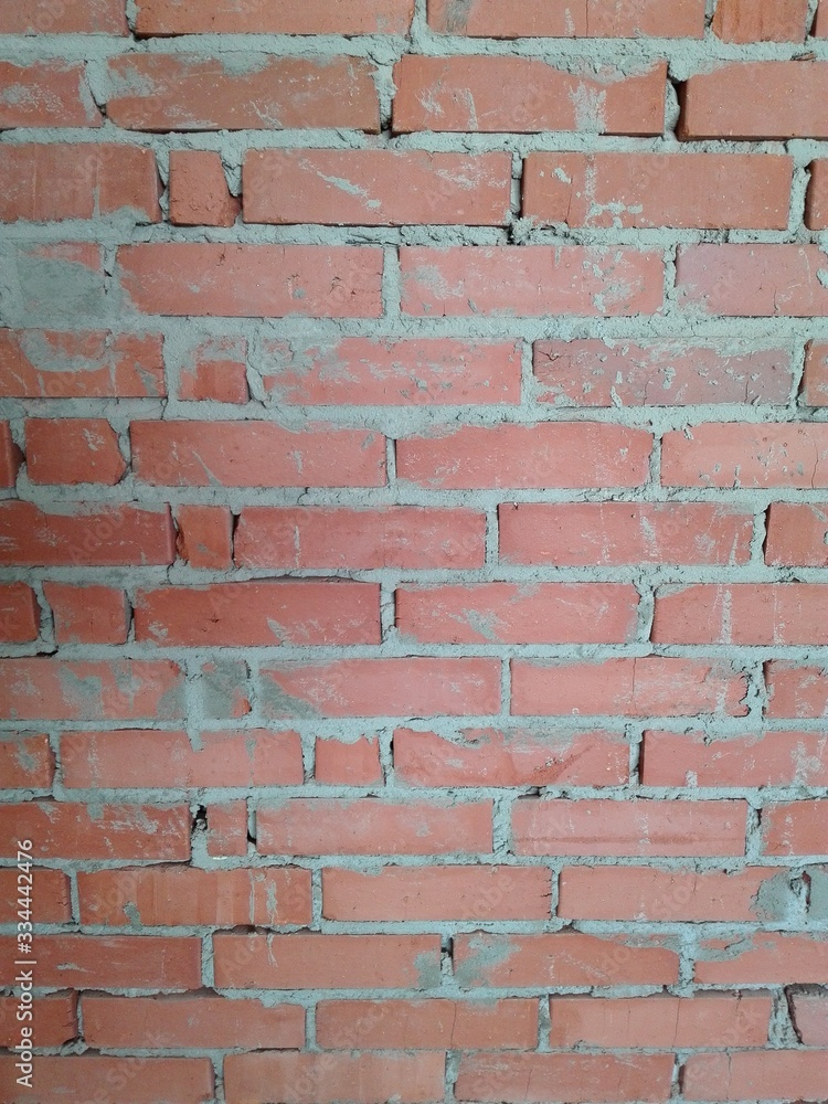Obraz premium red brick wall background