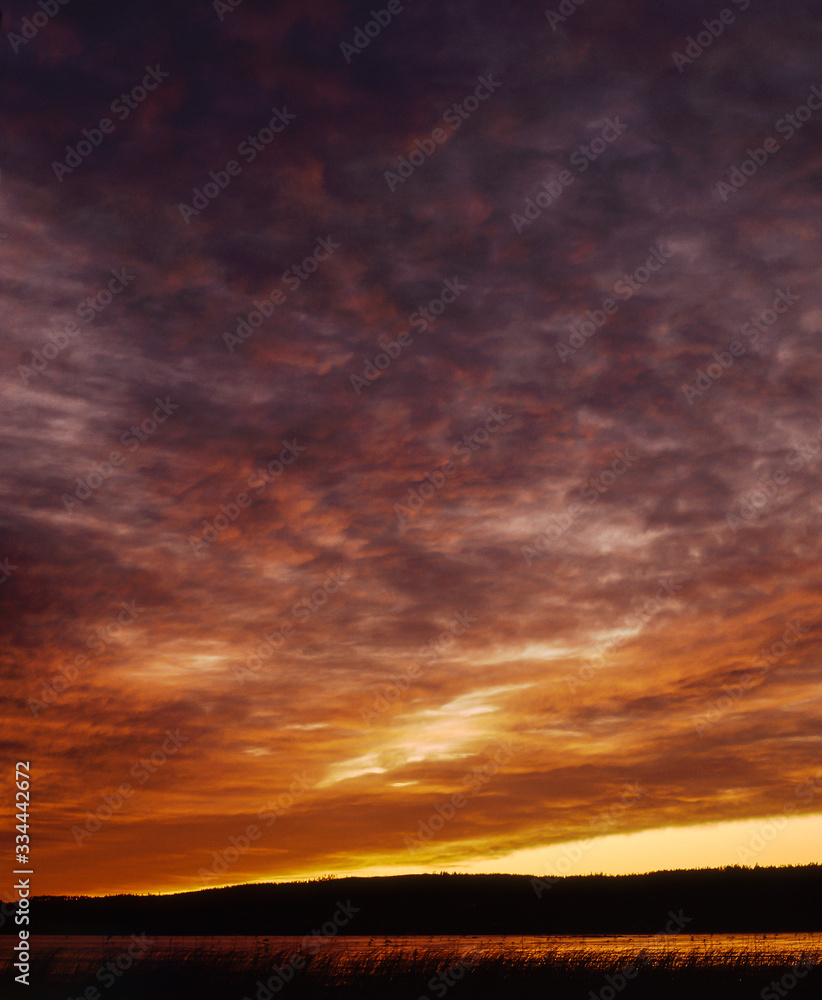 Fototapeta premium dramatic sky with clouds
