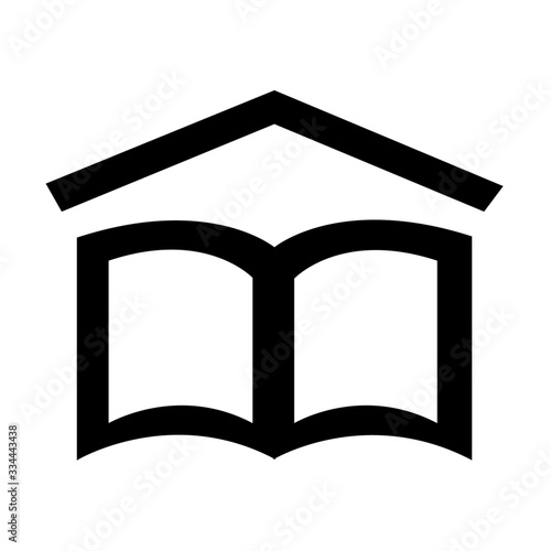 white black book symbol icon