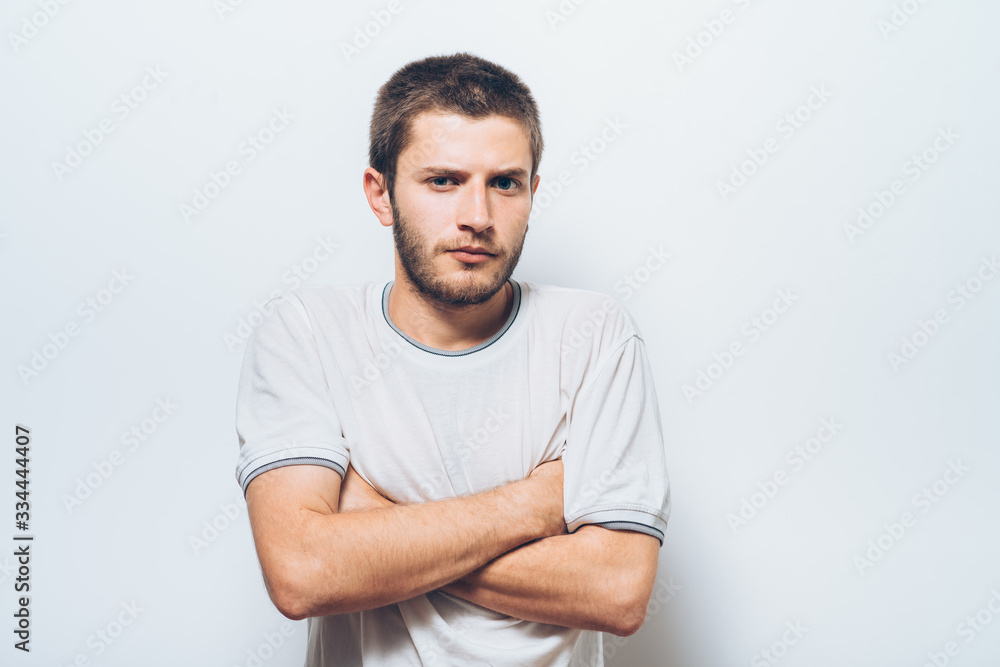 Portrait of a man arms folded Portrait of a man arms folded
