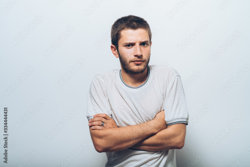 Portrait of a man arms folded Portrait of a man arms folded