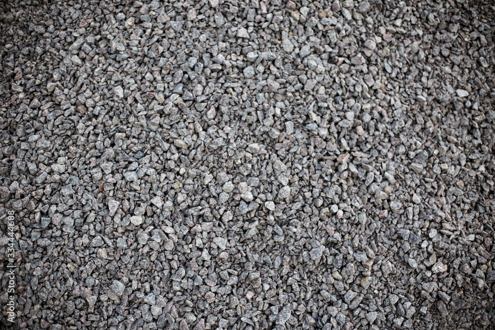Crushed gravel as background or texture ,Background of granite gravel Crushed gravel as background or texture ,Background of granite gravel
