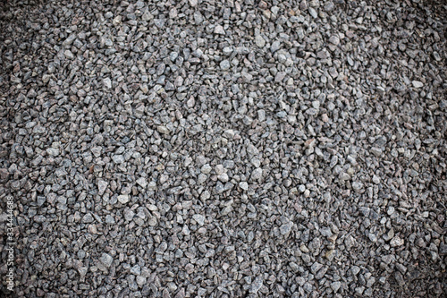 Crushed gravel as background or texture ,Background of granite gravel