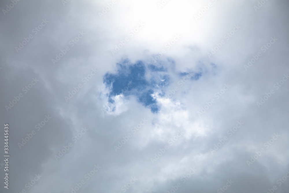 Obraz premium Background. Blue sky with clouds