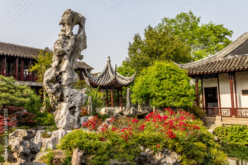 Chinese garden in Shanghai, China