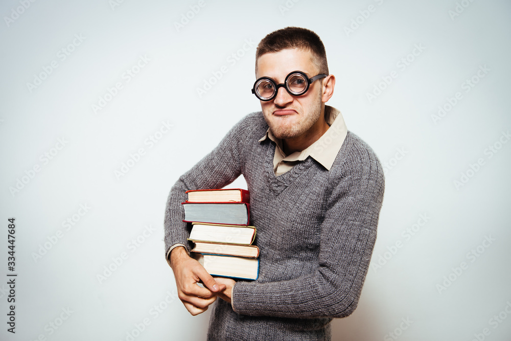 The man with a book The man with a book
