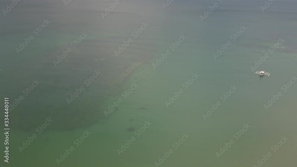 Philippines islands aerial view, Color flat Philippines islands aerial view, Color flat
