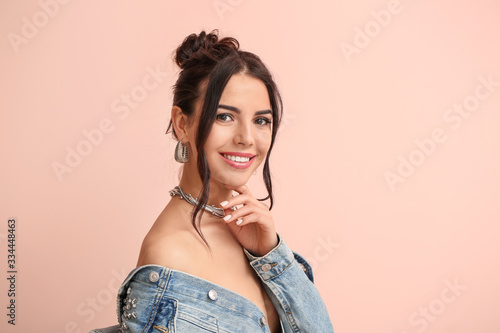 Young woman with beautiful ...