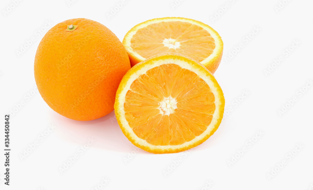 Fresh of slice orange isolated on white background Fresh of slice orange isolated on white background