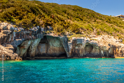 The Blue Caves of the northern coast of Zakynthos