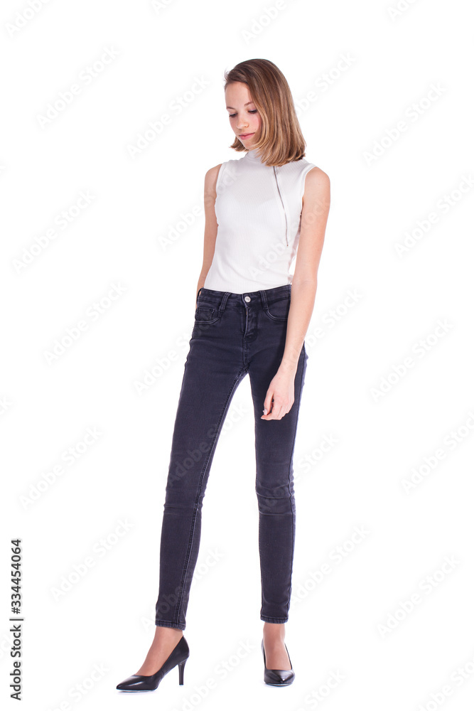 Fashion portrait of a young beautiful woman Fashion portrait of a young beautiful woman