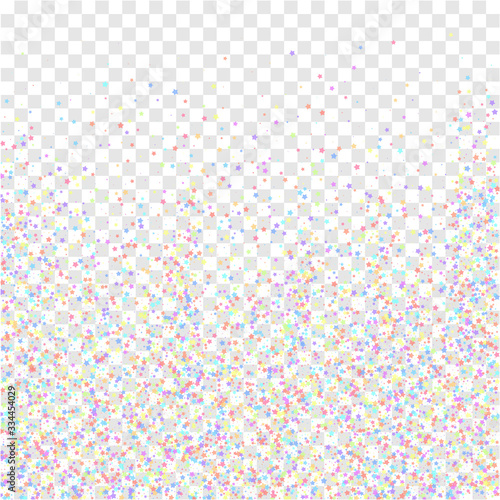 Festive confetti. Celebration stars. Colorful star