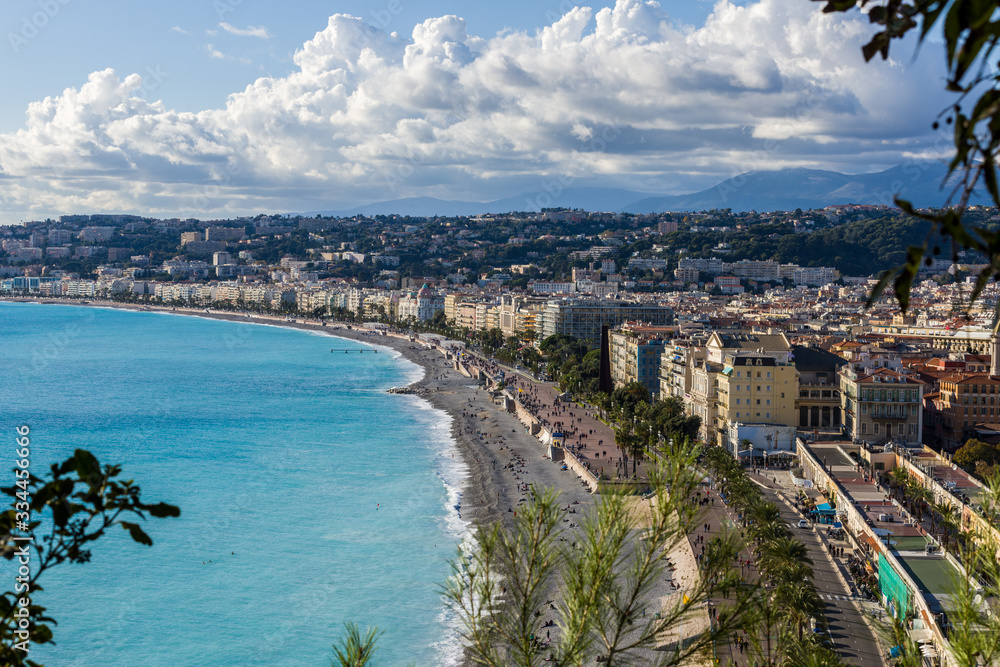 panoramic view of nice france