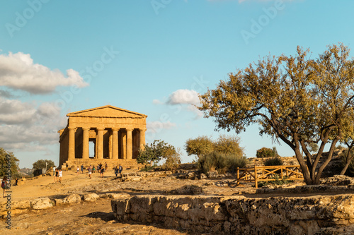 ancient temple of Concordia in Agrigento, Sicily