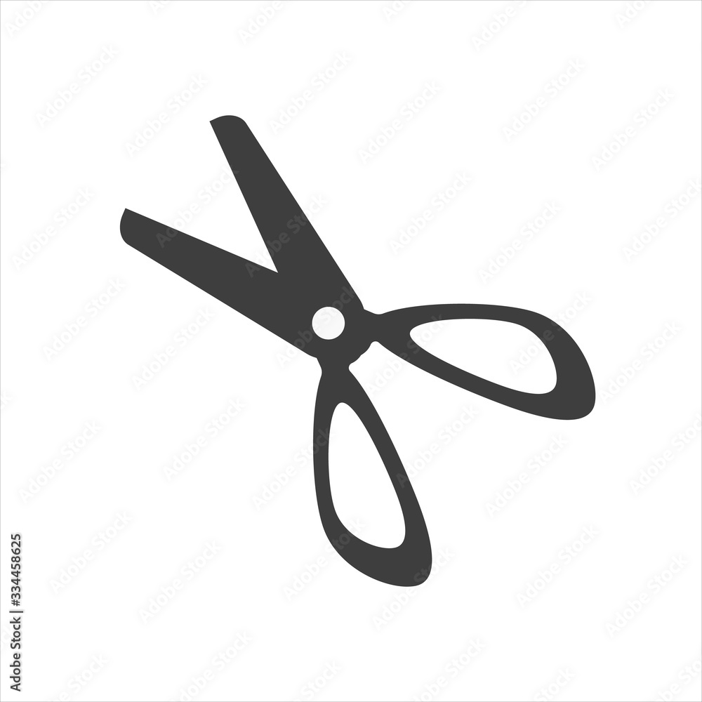 Scissors icon isolated on white background vector. EPS 10