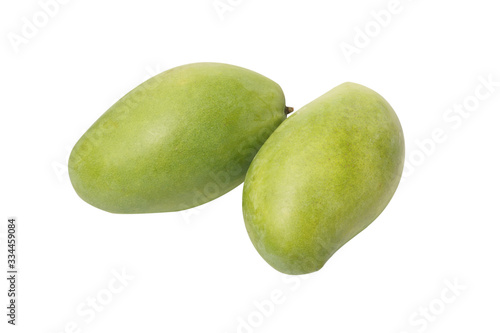 Wallpaper Mural Organic tropical fruits, close up mangoes isolated on whith background with clipping path.. Torontodigital.ca