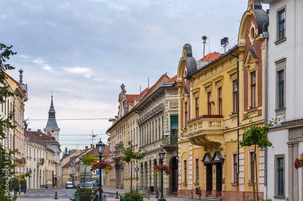 Street in Eger, Hungary