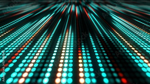 Motion Graphic Speed of moving into digital technology, Data Transfer concept, Futuristic Technology abstract background with lines for network, Big Data Concept