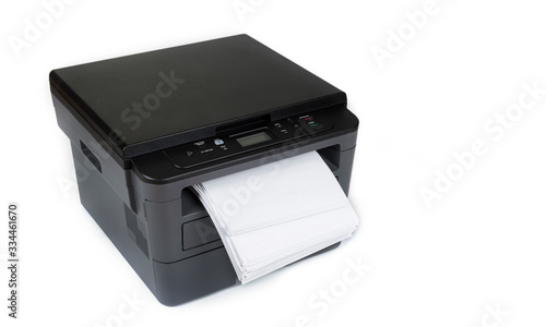 Office and home printer on a white background