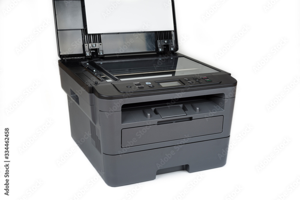 Office and home printer on a white background Office and home printer on a white background