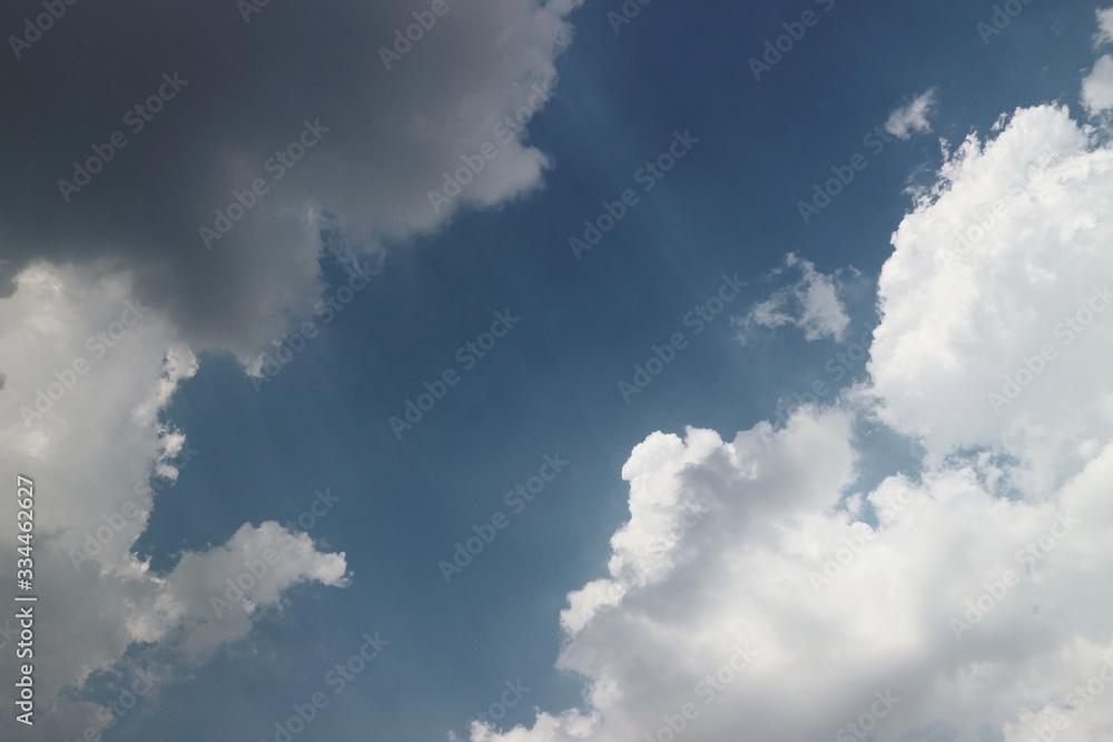 Obraz premium blue sky with clouds for background.