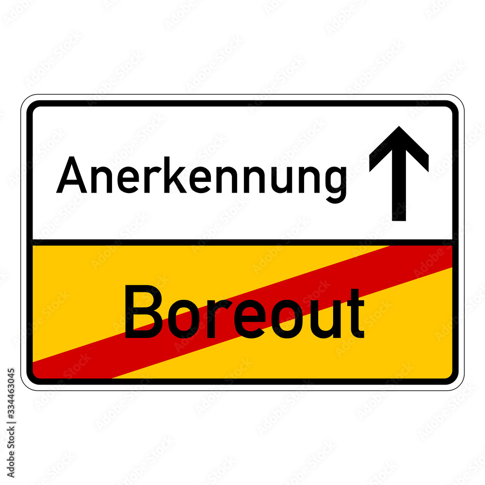 city sign with text boreout anerkennung city sign with text boreout anerkennung