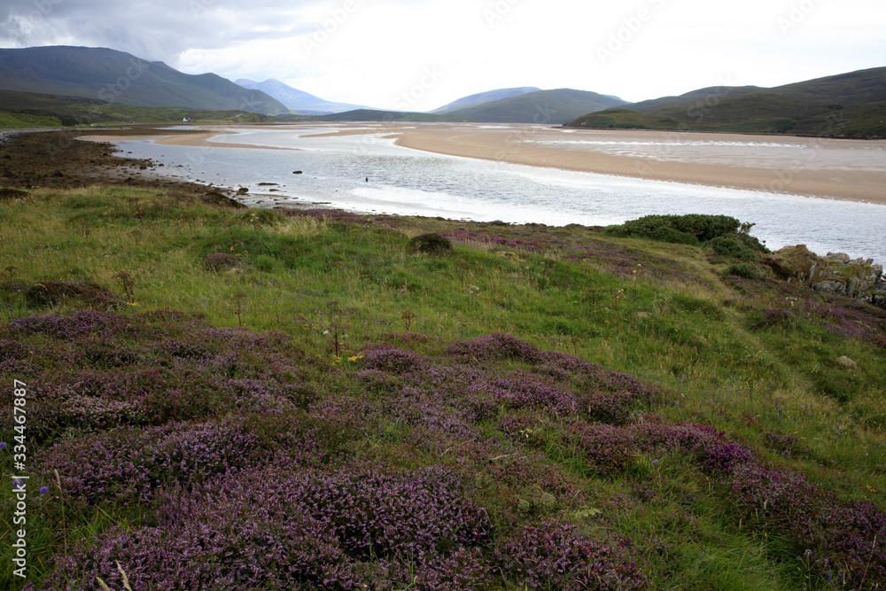 Scotland, UK - August 11, 2018: A river view, Scotland, Highlands, United Kingdom