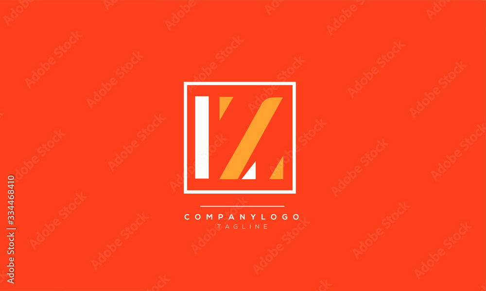LZ ZL  L Z Letter Logo Alphabet Design Template Vector - obrazy, fototapety, plakaty 
