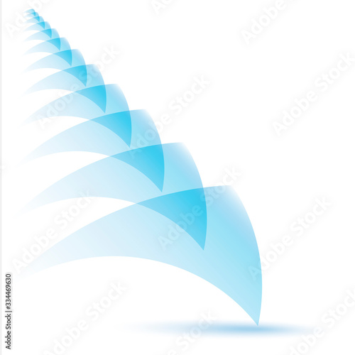 Hintergrund Dreieck blau 2