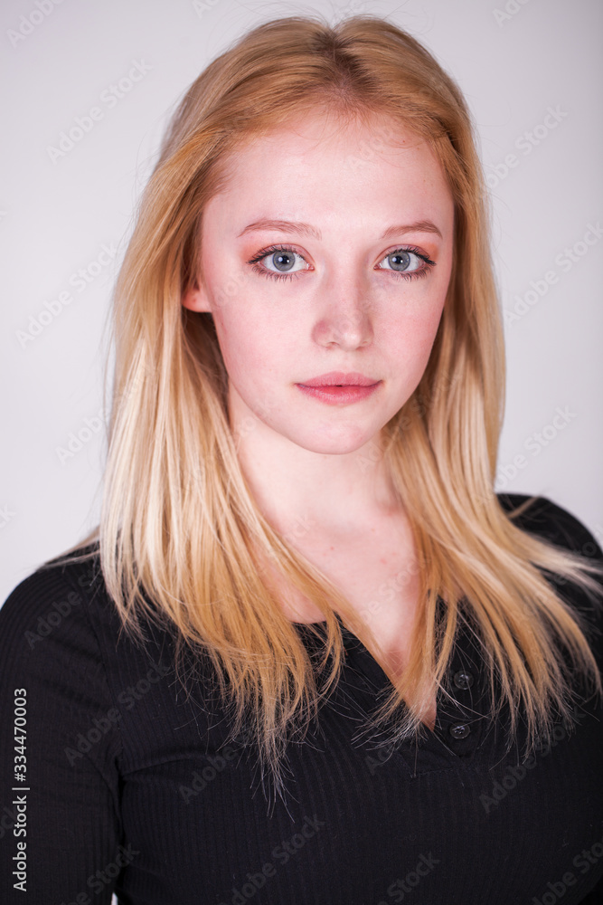 Close up portrait of a young beautiful woman Close up portrait of a young beautiful woman