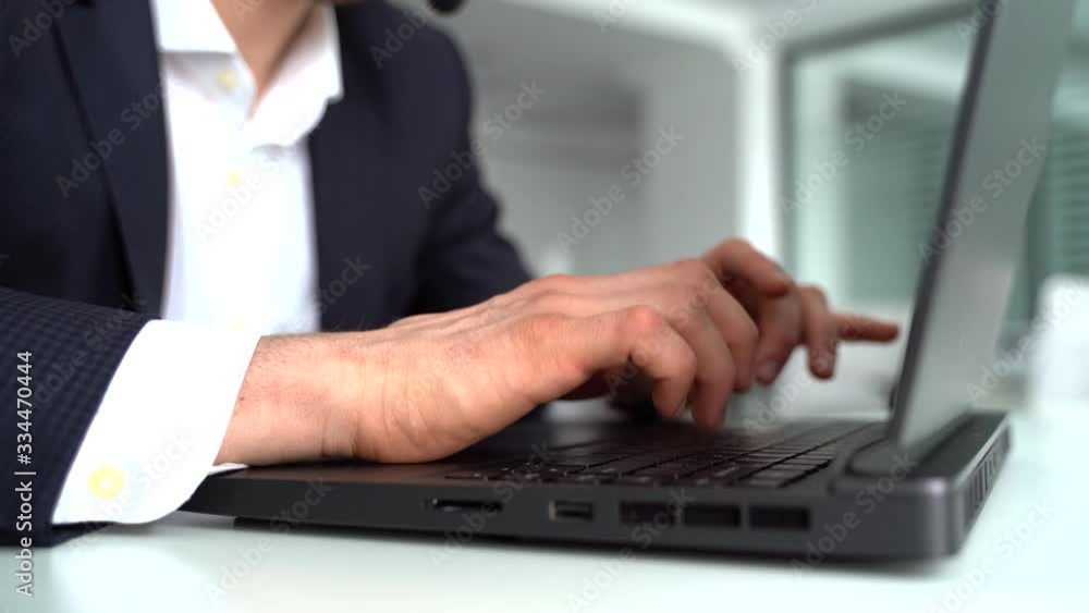 Hands on the laptop keyboard. Concept of searching information, chating, communication Hands on the laptop keyboard. Concept of searching information, chating, communication