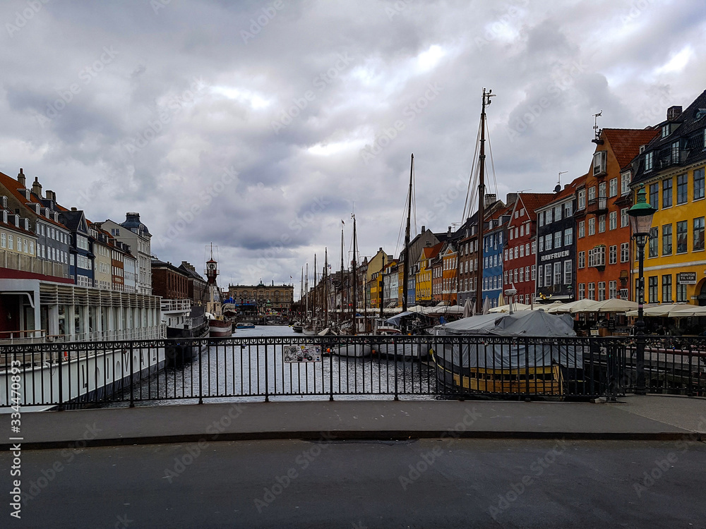 A view from a bridge in Copenhagen