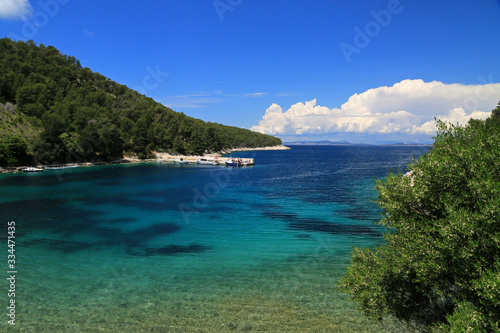 Stiniva bay  Hvar island in Croatia