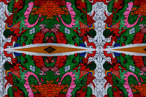 thai pattern in temple