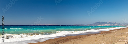 beach and sea rhodos greece