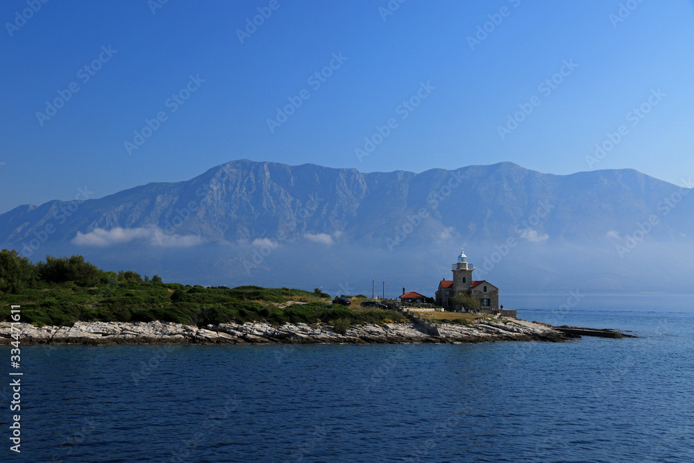 Lighthouse in Sucuraj on Hvar island, Croatia