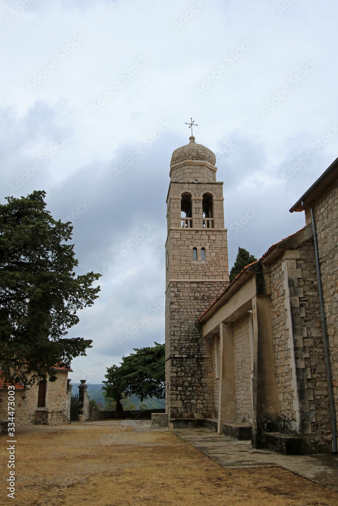 Church of St. Anton Opat in Vrisnik village, Hvar island, Croatia