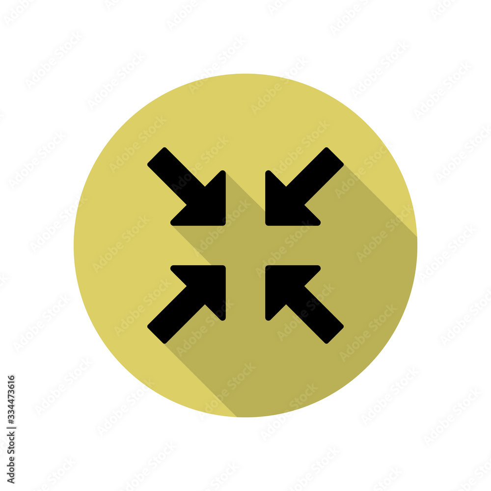 meeting arrows long shadow icon. Simple glyph, flat vector of web icons for ui and ux, website or mobile application meeting arrows long shadow icon. Simple glyph, flat vector of web icons for ui and ux, website or mobile application