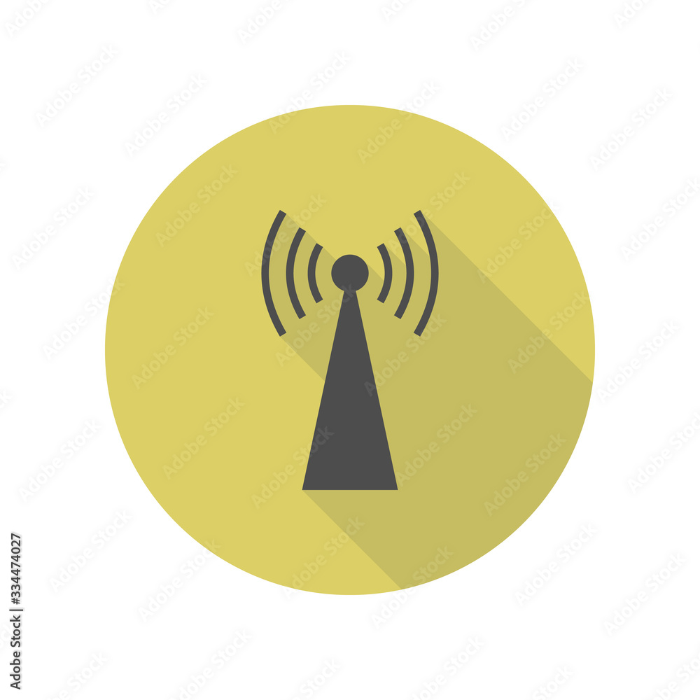 antenna long shadow icon. Simple glyph, flat vector of web icons for ui and ux, website or mobile application antenna long shadow icon. Simple glyph, flat vector of web icons for ui and ux, website or mobile application