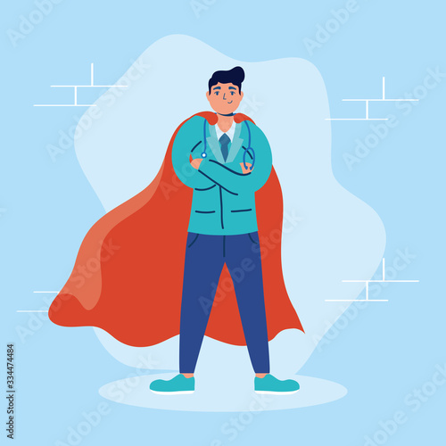 super doctor with hero cloak vs covid19