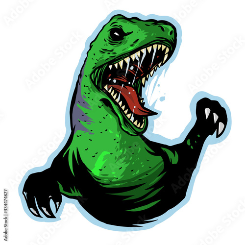 raptor  head vector logo mascot design