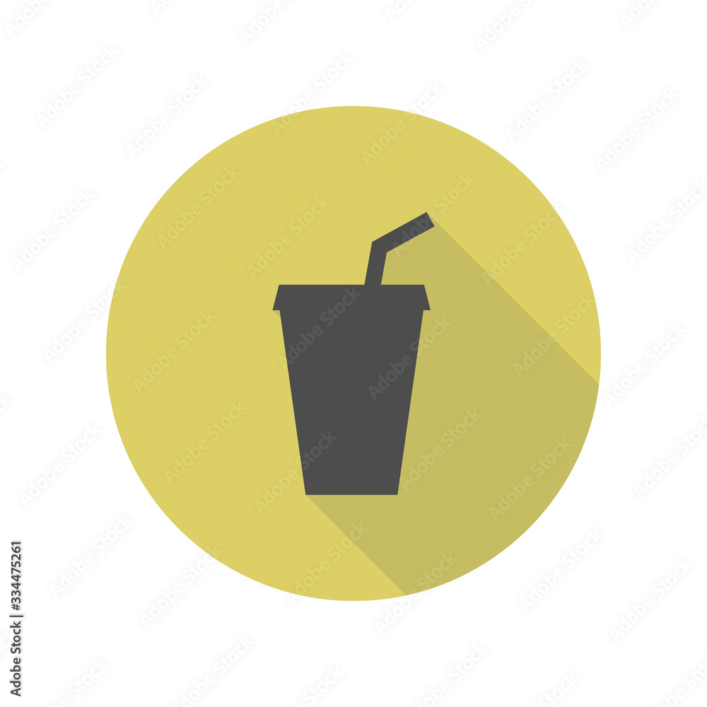 juice in a glass long shadow icon. Simple glyph, flat vector of web icons for ui and ux, website or mobile application juice in a glass long shadow icon. Simple glyph, flat vector of web icons for ui and ux, website or mobile application