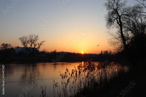 gorgeous sunset in Belarus whilst virus pandemic © Mikalai Drazdou