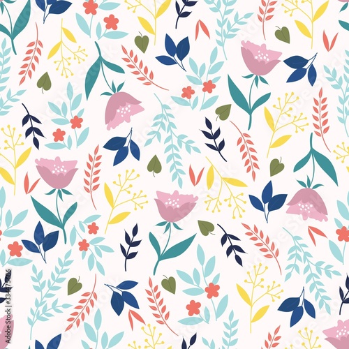 Botanical seamless pattern.