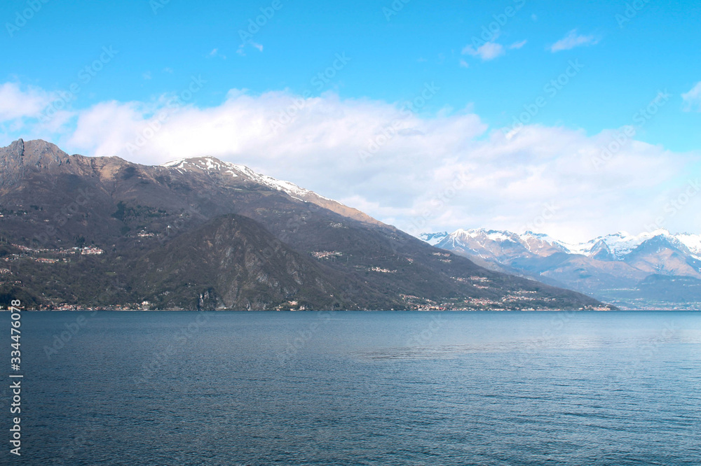 Landscape on the lake Como from Bellagio