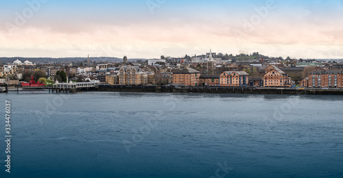 Panoramic view of Gravesend and the Thames river, England, UK © Nancy Pauwels
